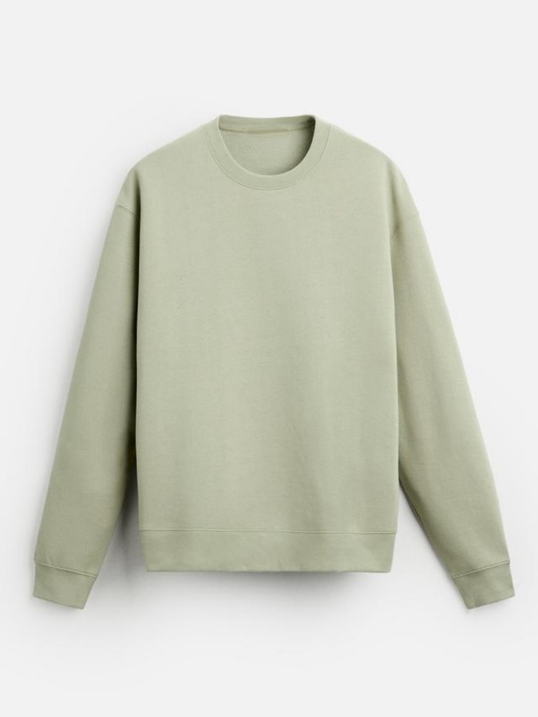 Men's Solid Sage Green Sweatshirt