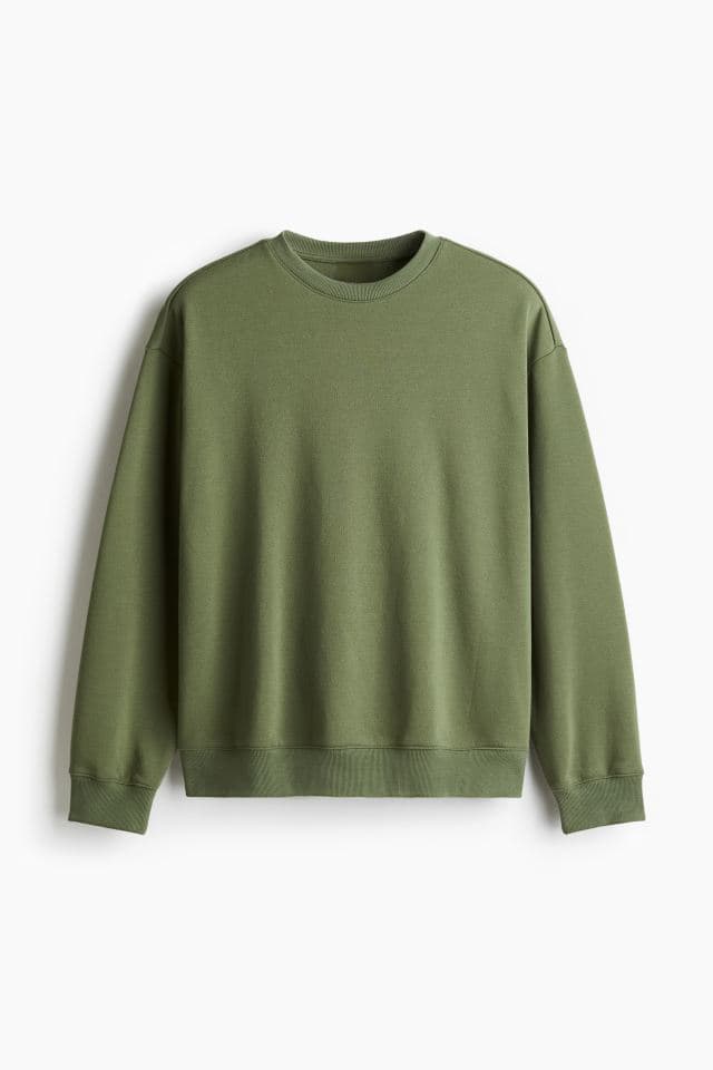 Men's Solid Olive Sweatshirt